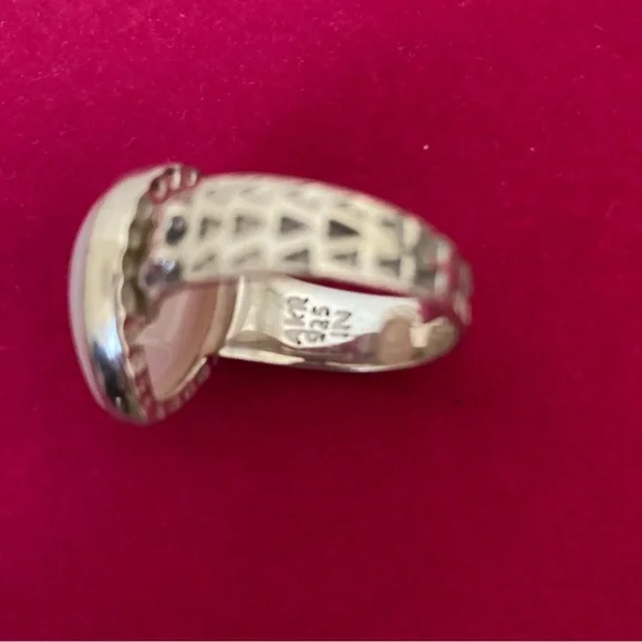 Amy Kahn Russell Moonstone 925 Silver Ring - Picture 9 of 11